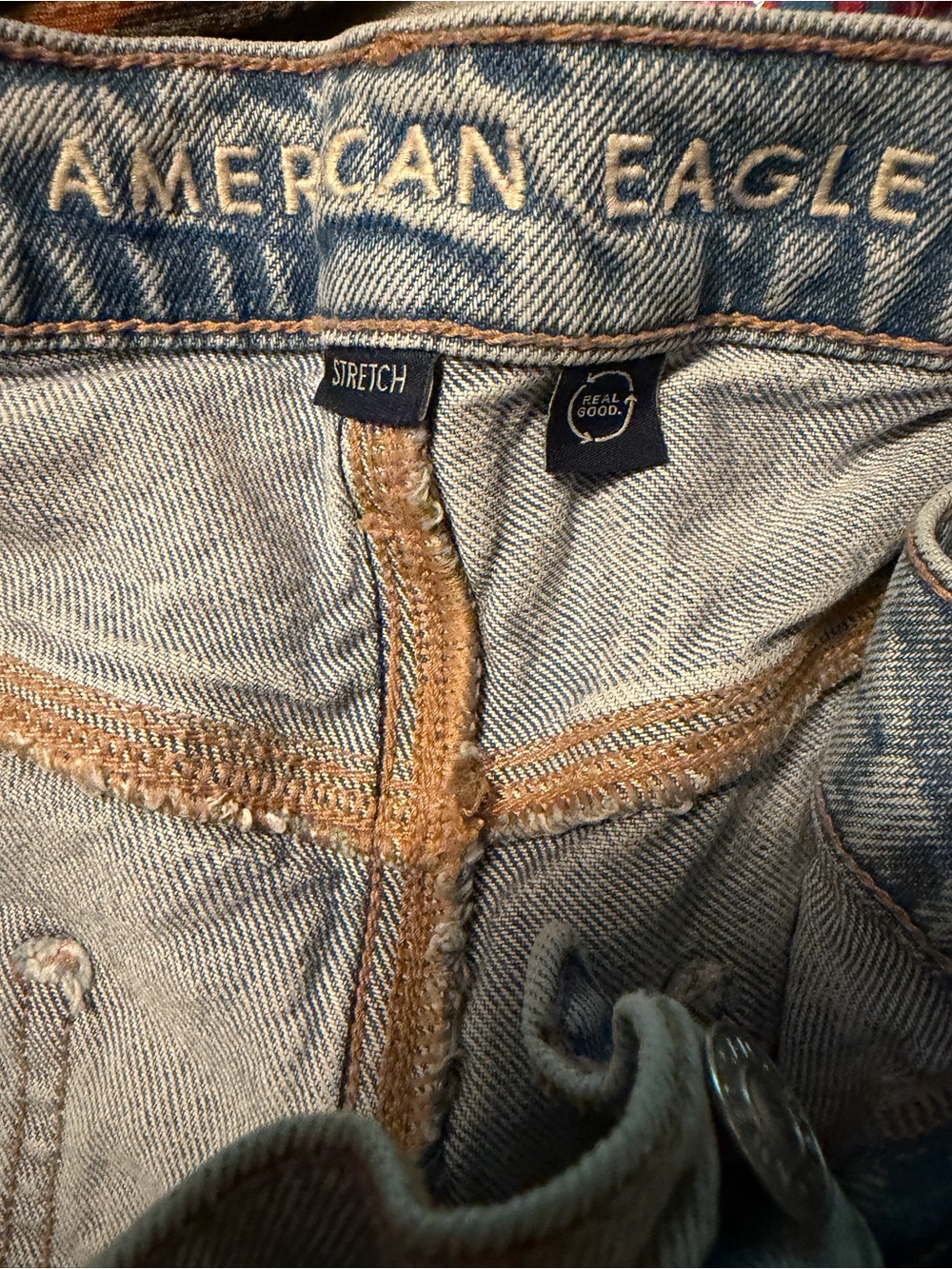 American Eagle Outfitters Women’s Light Blue Stretch Jeans - Picture 4 of 6